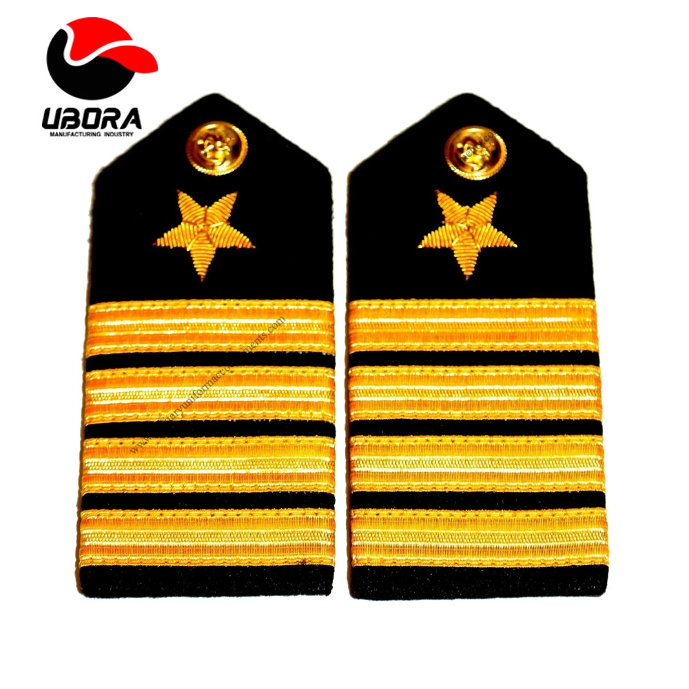 US OFFICER HARD Shoulder Boards 4 Stripes FOR CAPTAIN Rank